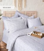 Літній комплект постільної білизни Istanbul Elite Pike Milas Mavi Полуторний купити