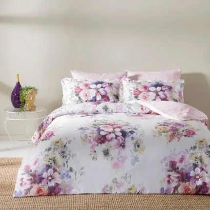 Постільна білизна TAC DIGITAL Saten Pliva Lilac Євро купити в Україні.