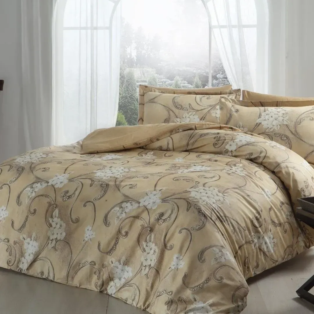 Постільна білизна TAC DELUX Saten Senja Beige Євро Постільна білизна TAC DELUX Saten Senja Beige Євро купити в Україні.