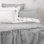 Комплект постільної білизни з покривалом Saheser Stonewashed Eveline 200 х 220 см A.Gri купити