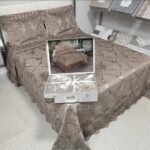 Покривало жакардове з наволочками KC Home Alara Aden 260x260 см Kahve - Зображення 7