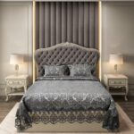 Покривало жакардове з наволочками KC Home Alara Aden 260x260 см Gri