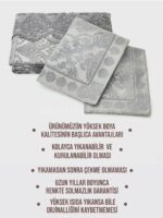 Покривало жакардове з наволочками KC Home Alara Aden 260x260 см Gri - Зображення 5