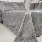 Покривало жакардове з наволочками KC Home Alara Aden 260x260 см Gri - Зображення 7