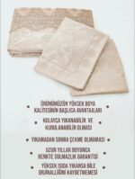 Покривало жакардове з наволочками KC Home Alara Aden 260x260 см Capucino — изображение 6