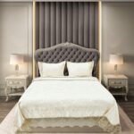 Покривало жакардове з наволочками KC Home Alara Vendy 260x260 см Krem