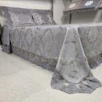 Покривало жакардове з наволочками KC Home Alara Vendy 260x260 см Gri - Зображення 8