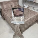 Покривало жакардове з наволочками KC Home Alara Vendy 260x260 см Kahve - Зображення 6