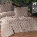Покривало жакардове з наволочками KC Home Ametis 260x260 см Tas