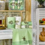 Набір кухонних вафельних рушників Nilteks Ekose Olive 40x60 см 5шт купити.