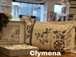 Постільна білизна TAC Saten Clymena beyaz Євро - Зображення 2