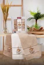 Махрові кухонні рушники Mercan Coffee 40x60 см 3шт - Зображення 2