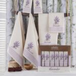 Набір кухонних вафельних рушників Nilteks Lavender 50х70 см 6шт купити.