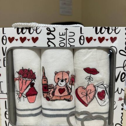 Набір кухонних лляних рушників Nilhome Love 40x60 см 3шт купити.