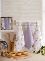 Набір кухонних вафельних рушників Nilteks Naomi Lavender 40x60 см 3шт купити.
