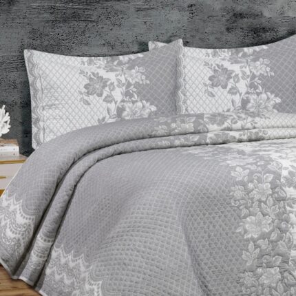 Покривало з наволочками MyBed Deluxe Series Perla 240x260 см Gri