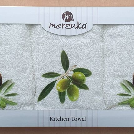 Набір махрових рушників для кухні Merzuka Olive 30x50 см 3шт купити.