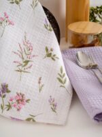 Набір кухонних вафельних рушників Nilteks Naomi Lavender 40x60 см 3шт — изображение 3