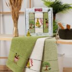 Махрові кухонні рушники Mercan Olive 40x60 см 3шт купити.