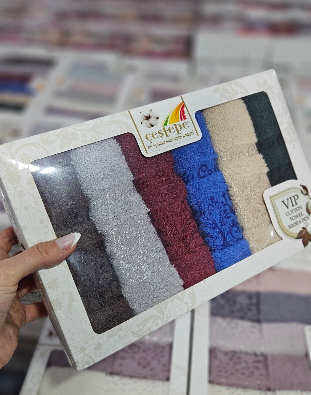 Набір махрових кухонних рушників Cestepe VIP Cotton V1 30x50 см 6шт купити. Набір махрових кухонних рушників Cestepe VIP Cotton V1 30x50 см 6шт купити.
