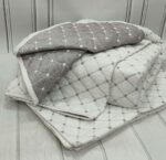 Покривало двостороннє стьобане з наволочками MyBed Kapitone 240x260 см кремове - Зображення 3