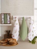 Набір кухонних вафельних рушників Nilteks Naomi Yesil 40x60 см 3шт купити.