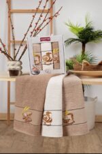 Махрові кухонні рушники Mercan Coffee 40x60 см 3шт - Зображення 3