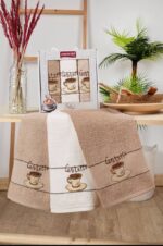 Махрові кухонні рушники Mercan Coffee 40x60 см 3шт купити.