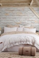 Купити Комплект теплої постільної білизни євро SHERWOOD Wooden Istanbul Ekru