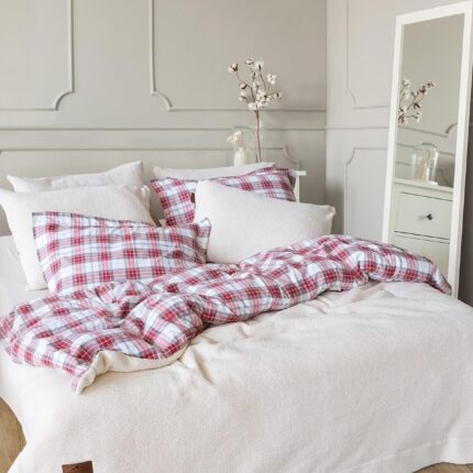 Купити Комплект теплої постільної білизни євро SHERWOOD Cozy Istanbul Ekru