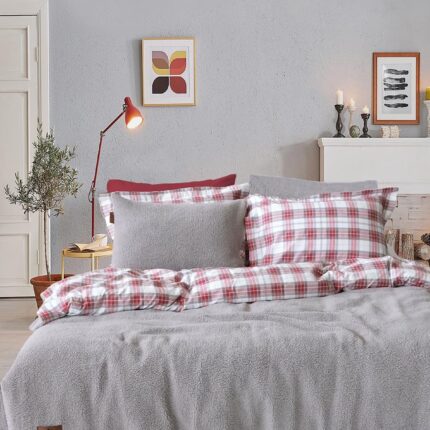 Купити Комплект теплої постільної білизни євро SHERWOOD Cozy Istanbul Gri