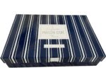 Комплект постільної білизни сатин Maison D'or Antik Nil Linens Navy євро — изображение 5