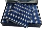 Комплект постільної білизни сатин Maison D'or Antik Nil Linens Navy євро — изображение 3
