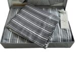 Комплект постільної білизни сатин Maison D'or Antik Nil Linens Grey євро — изображение 3