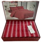 Комплект постільної білизни сатин Maison d'or Antik Nil Linens Red євро купити