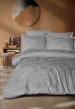 Комплект постільної білизни Saheser Delux Jacquard 300 TC Celesta Gri Євро купити