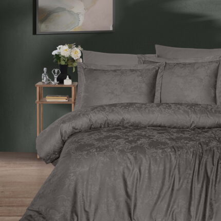 Комплект постільної білизни Saheser Delux Jacquard 300 TC Celesta Vizon Євро купити
