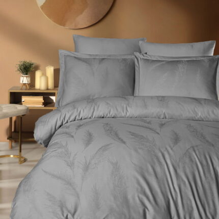 Комплект постільної білизни Saheser Delux Jacquard 300 TC Hazel Gri Євро купити