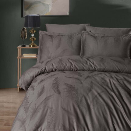 Комплект постільної білизни Saheser Delux Jacquard 300 TC Hazel Vizon Євро купити