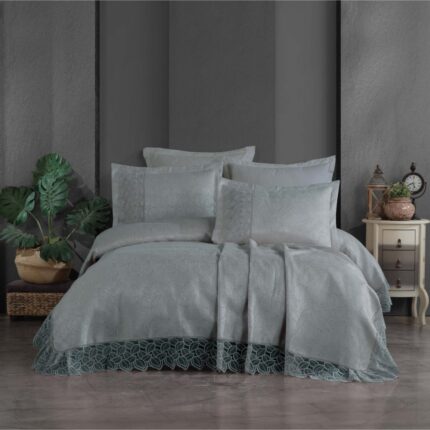 Купити Покривало з наволочками Gardines 240 x 260 см Kosem Gri