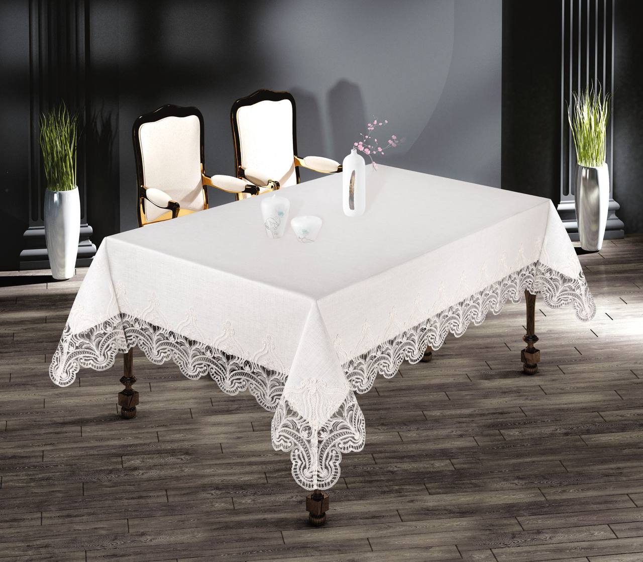 Лляна скатертина Haspen Hande 160x220 см Лляна скатертина Haspen Hande 160x220 см