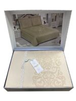 Комплект постільної білизни сатин бамбук Maison D'or Adrienne Beige Євро - Зображення 2