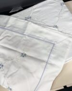 Комплект постільної білизни люкс сатин Maison D'or Juanna Ecru-Lilac Євро — изображение 5
