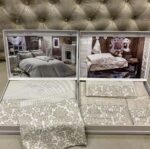 Комплект постільної білизни сатин люкс Maison D'or Rose Marine Beige Полуторний — изображение 6