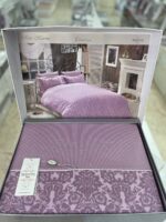 Комплект постільної білизни сатин люкс Maison D'or Rose Marine Lilac Полуторний — изображение 6