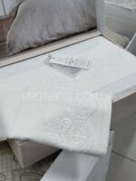Постільна білизна сатин-жакард Maison D'or Mirabella Dantela White Євро - Зображення 3