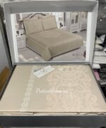 Комплект постільної білизни сатин бамбук Maison D'or Adrienne Beige Євро - Зображення 8