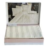 Комплект постільної білизни сатин бамбук Maison D'or Fous Linens Ecru євро купити