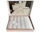 Комплект постільної білизни сатин бамбук Maison D'or Fous Linens Stone євро купити