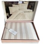 Комплект постільної білизни сатин бамбук Maison D'or Fous Linens Stone євро купити